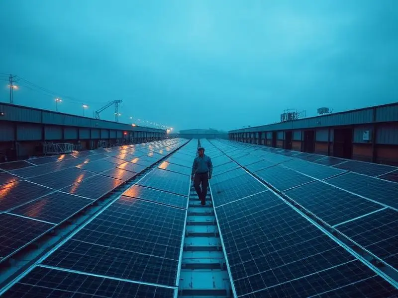 Commercial solar EPC installation on an industrial rooftop in Odisha